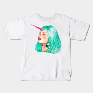 Unicorn Girl Kids T-Shirt